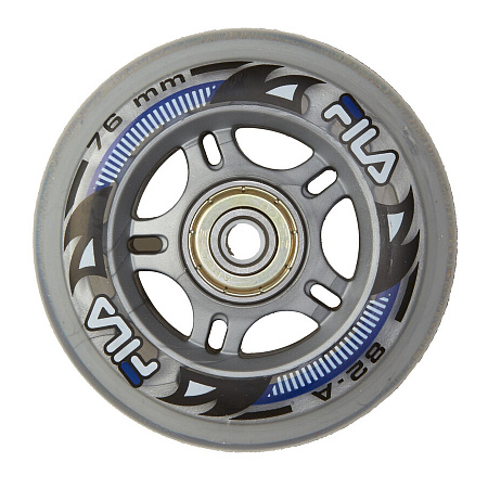 Колеса для роликовых коньков c подшипниками FILA 76/82a + ABEC5 + Alu Spacers 6mm Колеса для роликовых коньков c подшипниками FILA 76/82a + ABEC5 + Alu Spacers 6mm